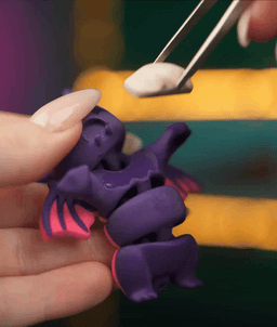 Betsy, the Flexi Bat - Magnetic Hand-Holding Companion 3d model