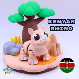 Rhino Diorama 3d model
