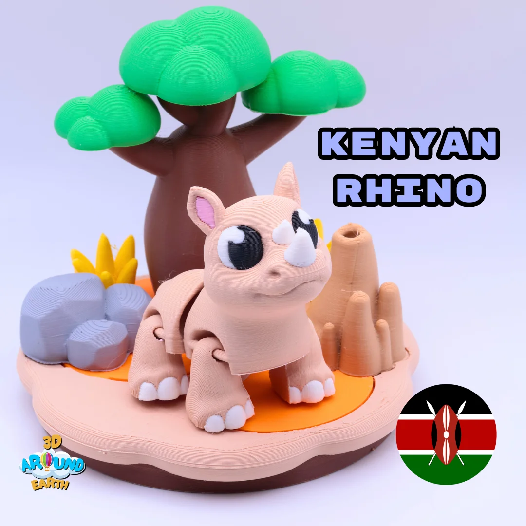 Rhino Diorama 3d model