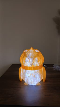 Steampunk Owl Lamp 3d model