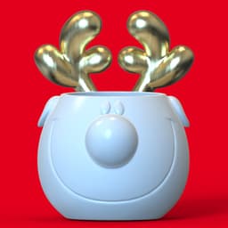 DEER PLANTER POT 3d model