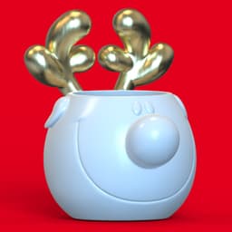 DEER PLANTER POT 3d model