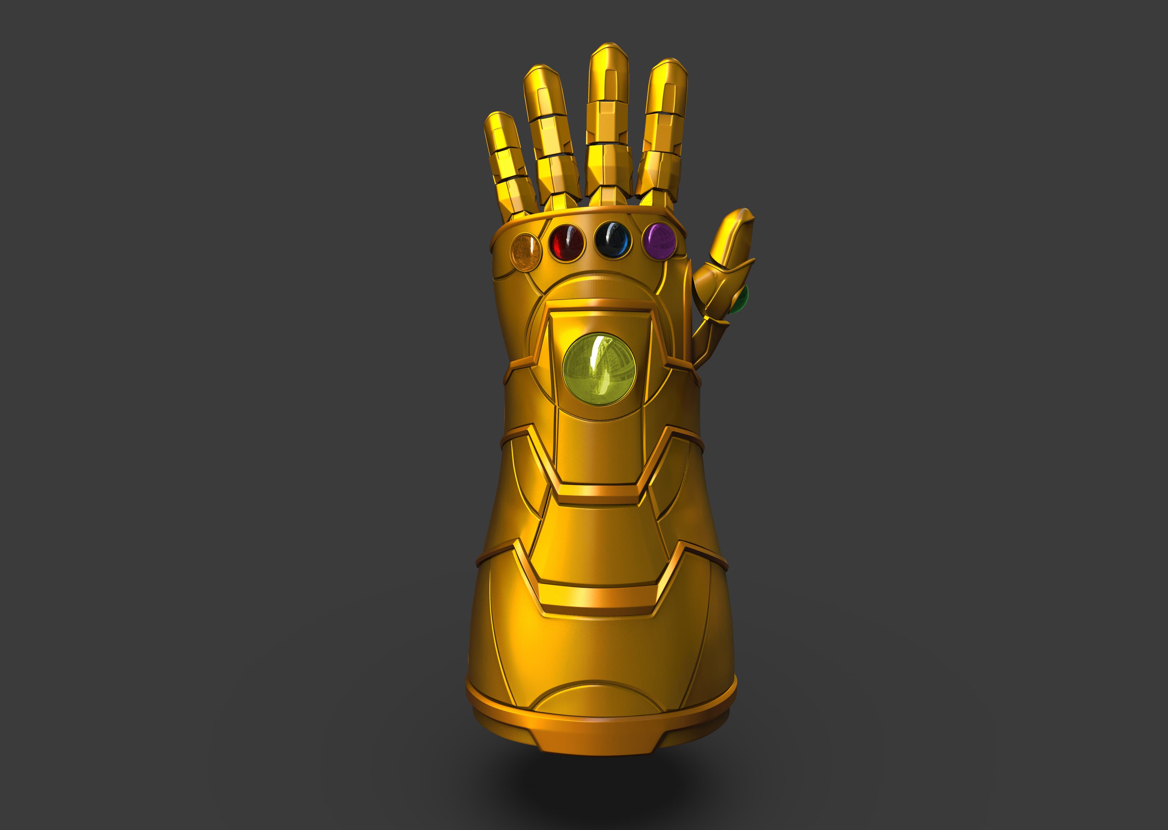 Comic Infinity Gauntlet 3d model