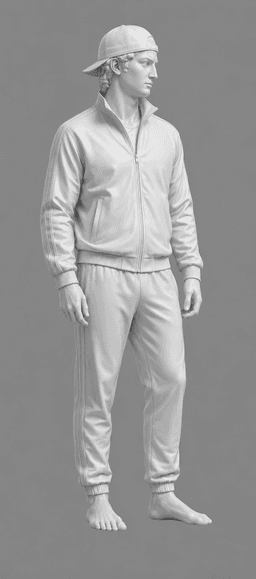 Urban Renaissance STL | Streetwear Sculpture | Modern Fashion 3D Print Model 3d model
