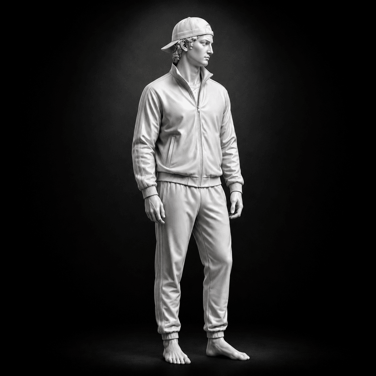 Urban Renaissance STL | Streetwear Sculpture | Modern Fashion 3D Print Model 3d model