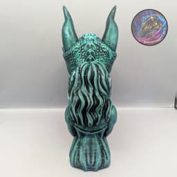 dragon rider statue decor 3d model
