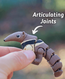 Abrasive Anteater - Articulated Fidget Ant Eater - Ludo animal 3d model