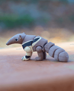 Abrasive Anteater - Articulated Fidget Ant Eater - Ludo animal 3d model