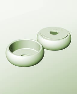 CR128-50-P Modular pierced component container modern decor 3d model