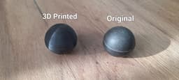 Gottwald Manual Engine Stop Lever Knob 3d model