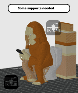 Bigfoot Scroll and Log Figurine Collectible 3d model
