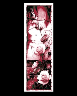 Bookmarks depicting artistic rose stylization 3d model