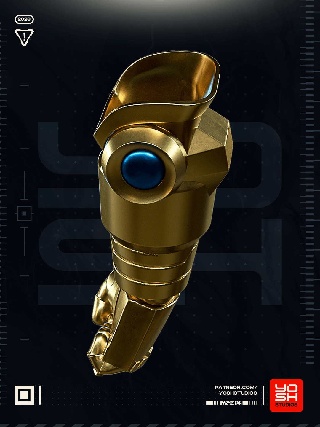 Conquest Glove 3D Printer STL 3d model