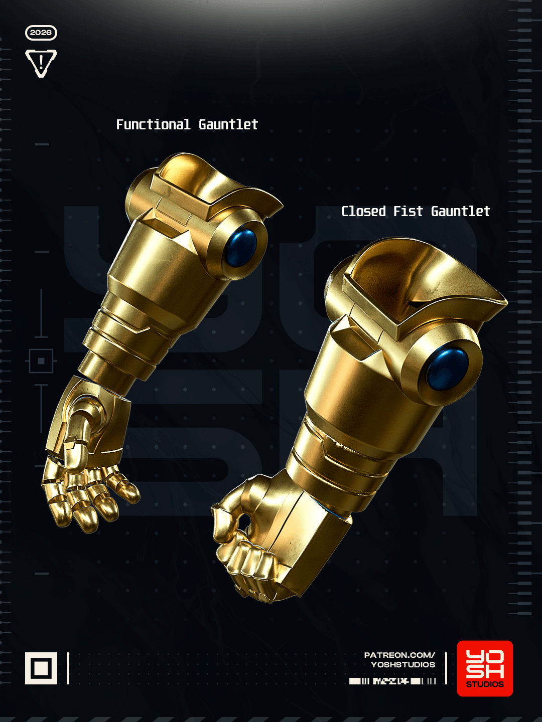 Conquest Glove 3D Printer STL 3d model