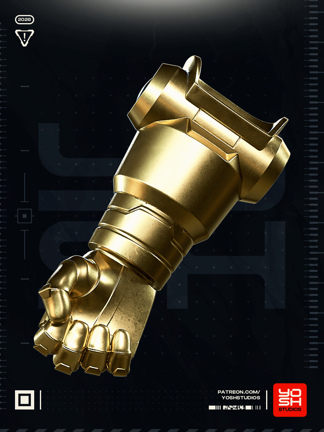 Conquest Glove 3D Printer STL 3d model