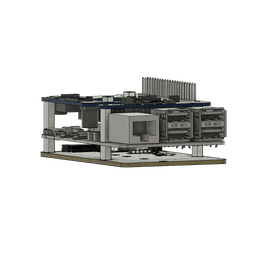 Raspberry Pi 5 + Pimoroni NVME + Waveshare PoE Model (Non-Mesh, Separable) 3d model