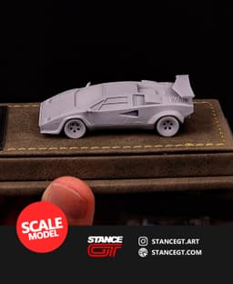 Lamborghini Countach | SCALED 1/64 | Model kit car 3d model