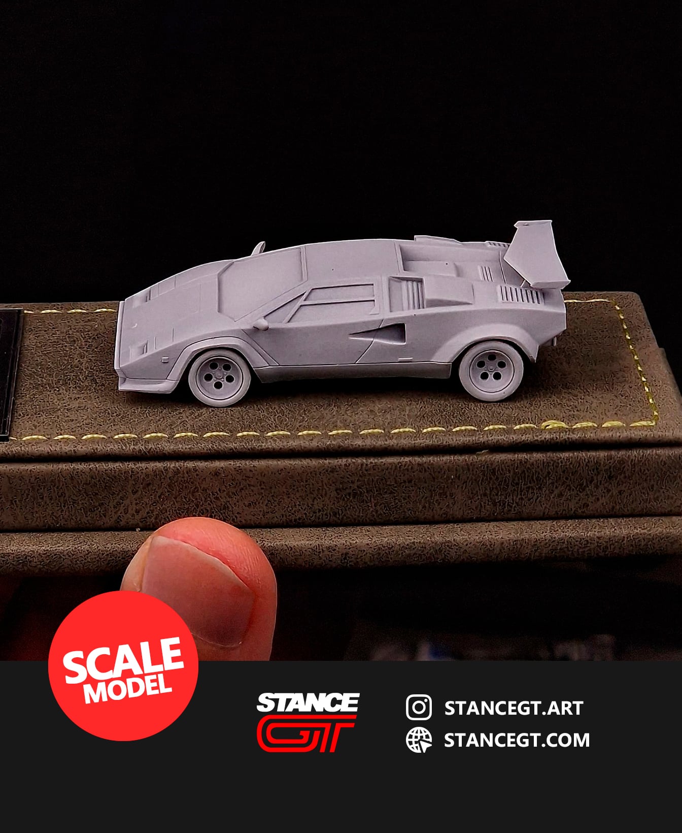 Lamborghini Countach | SCALED 1/64 | Model kit car 3d model