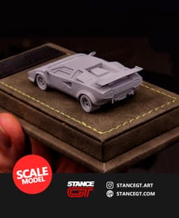 Lamborghini Countach | SCALED 1/64 | Model kit car 3d model