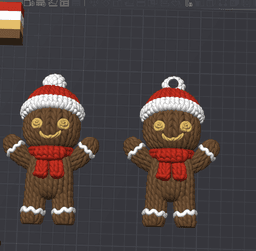 Knitty Gingerbread Man – 3D Printable Holiday Figure 3d model