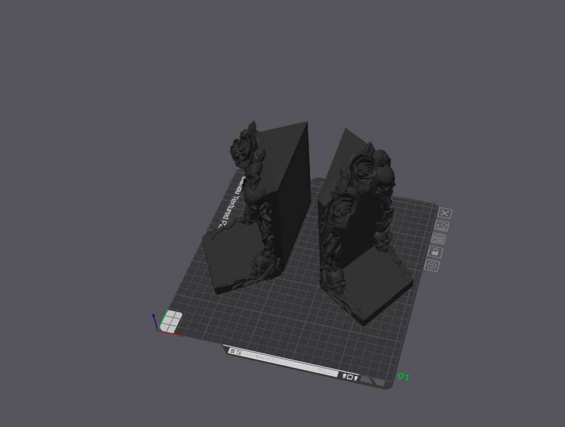 Memento Mori Bookend.3mf 3d model