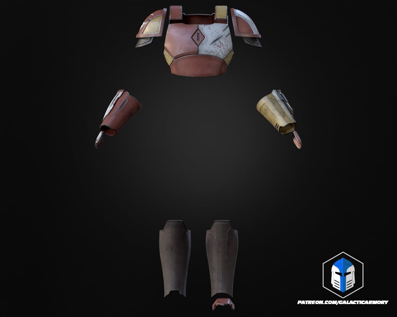 Mando Spirit Armor - 3D Print Files 3d model