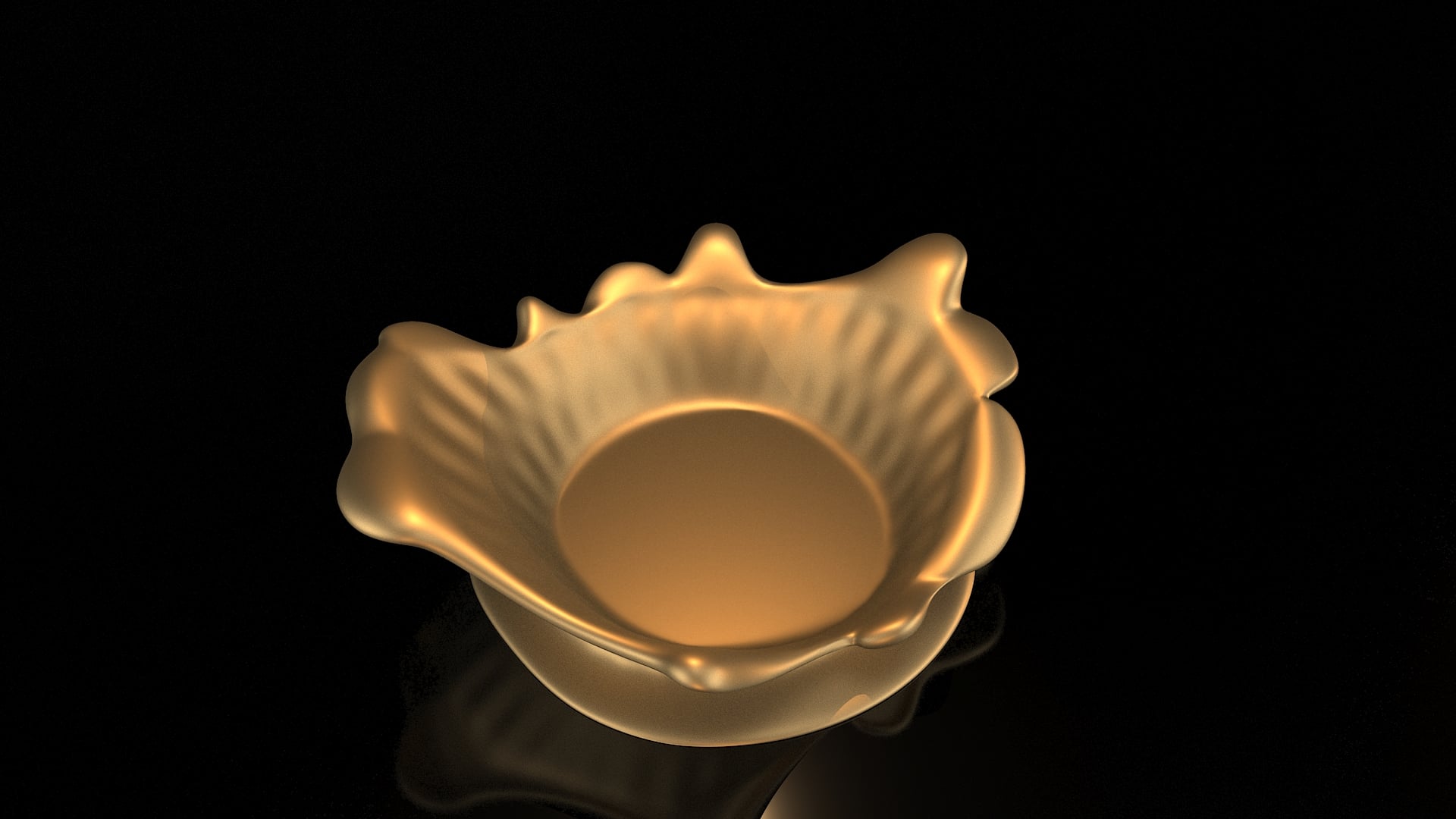 TEALIGHT HOLDER WATER DROP EFFECT 3d model