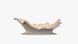 TEALIGHT HOLDER WATER DROP EFFECT 3d model