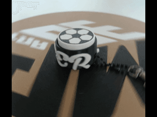 Soccer clicker keychain 3d model
