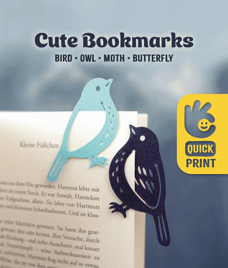 Cute Bookmarks 3d model