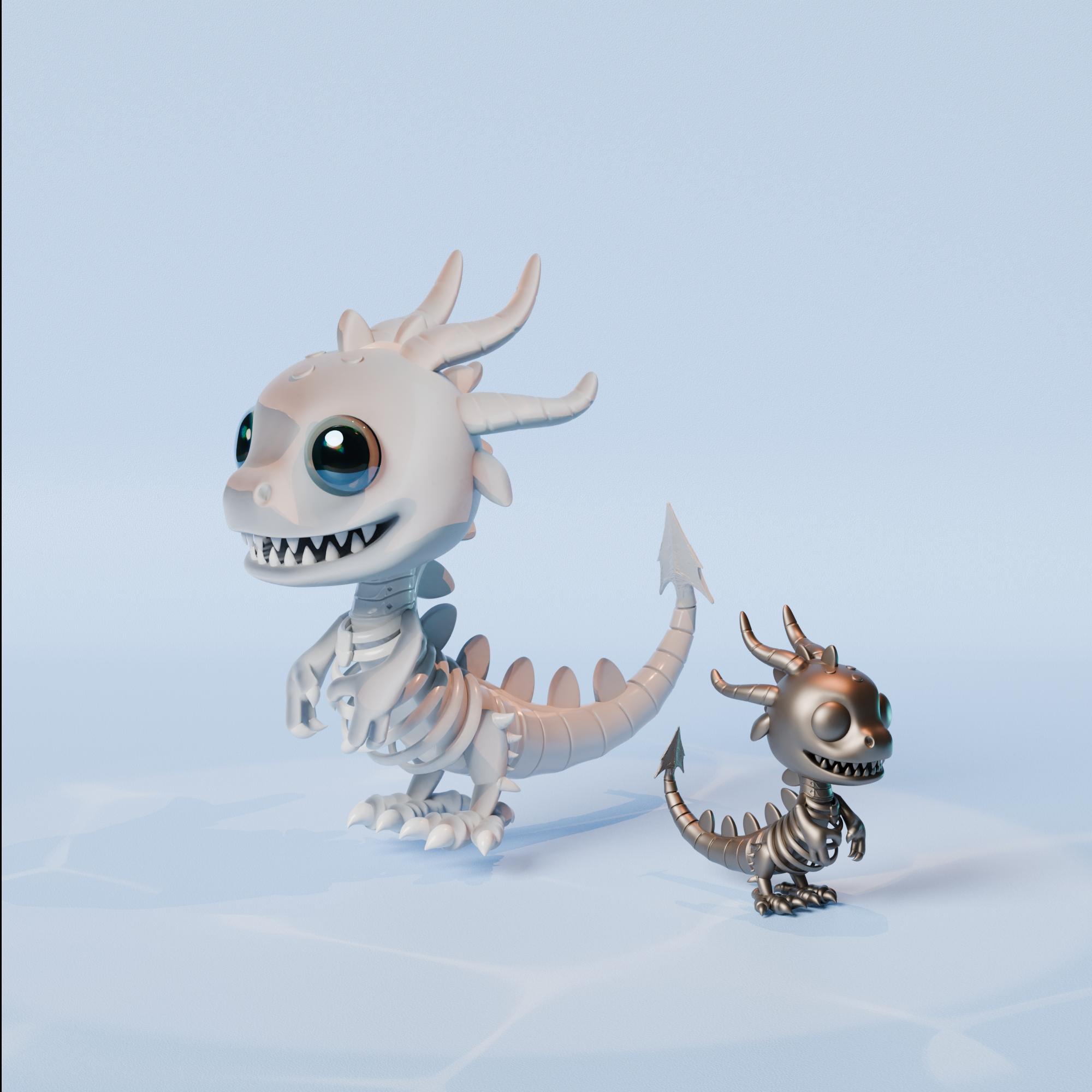 Skeleton Dragon  3d model