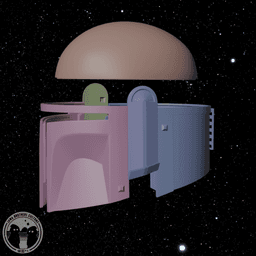 Mandalorian Sith Acolyte Helmet 3d model