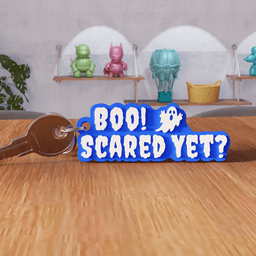 Boo Scared Yet Spooky Keychain 3d model