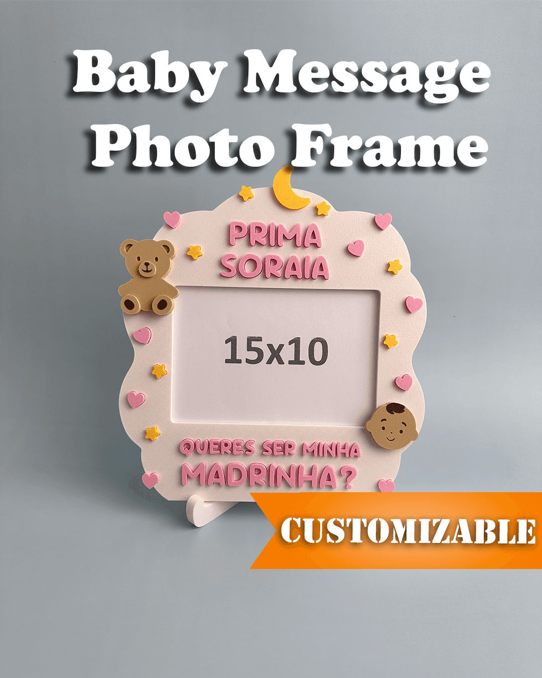 Baby Message Photo Frame 3d model