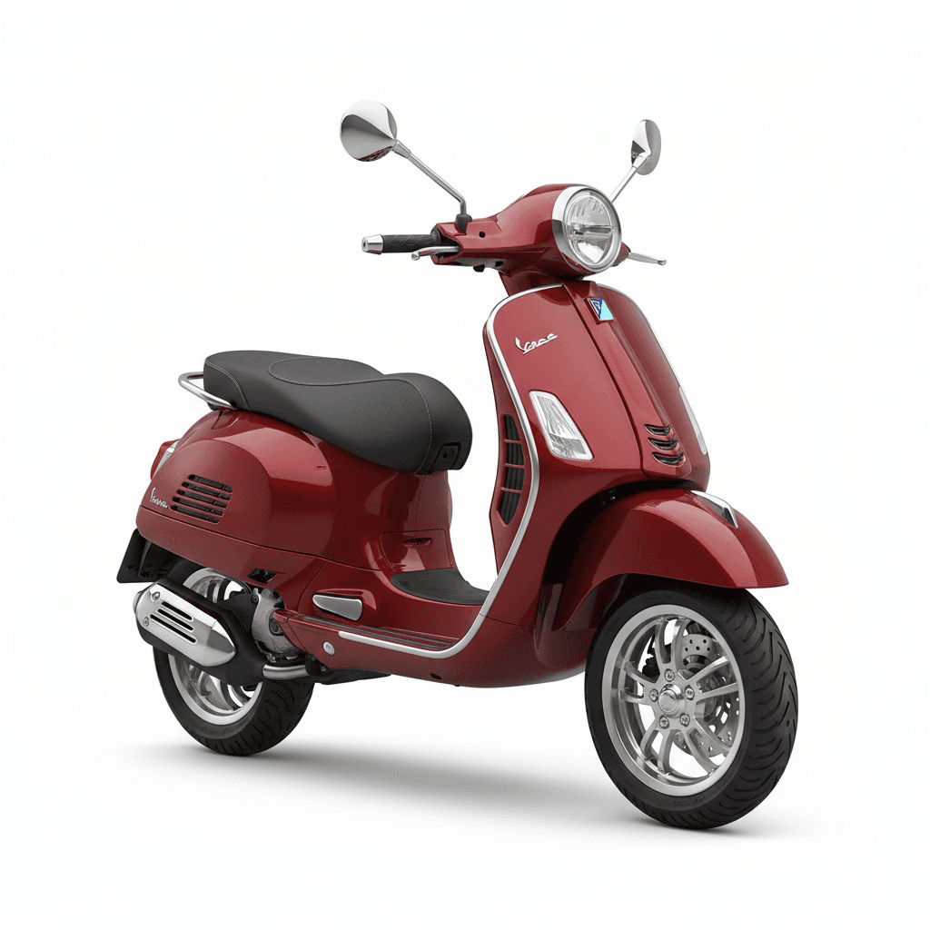 Vespa GTS 250 Retro Scooter Motorcycle 3d model