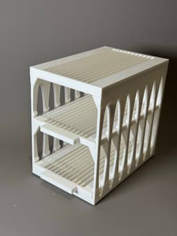 Compact 3-Bar Soap Rack 3d model