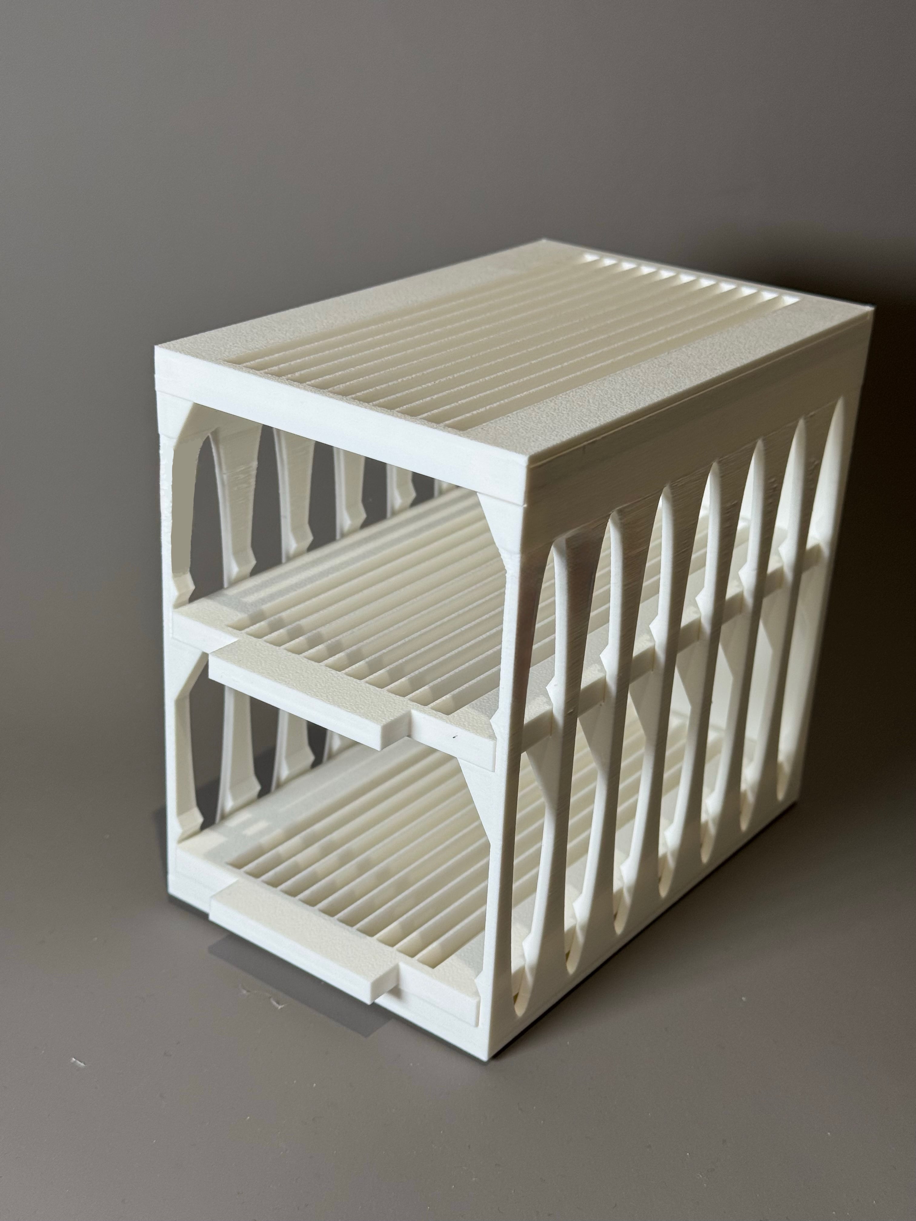 Compact 3-Bar Soap Rack 3d model