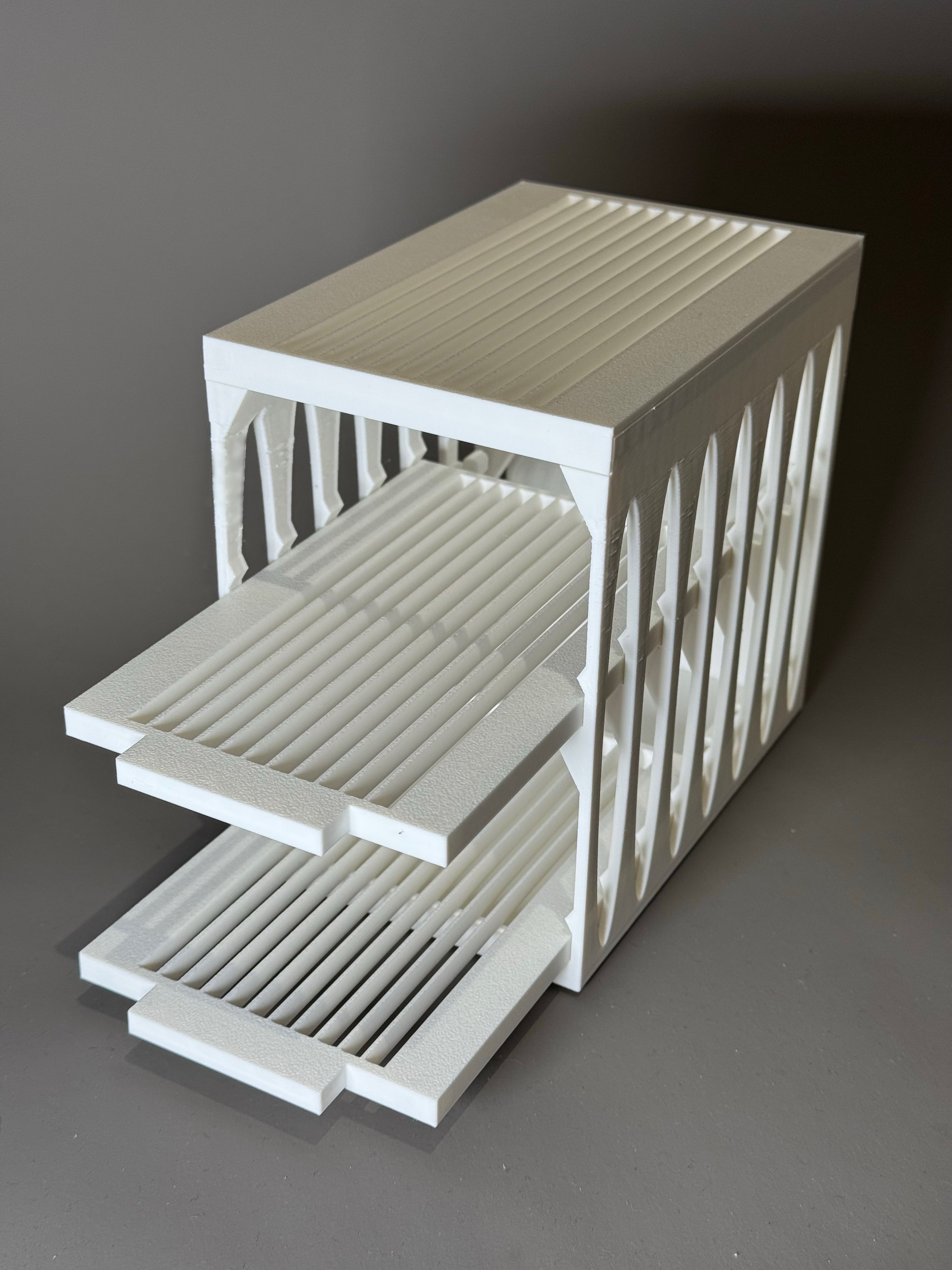 Compact 3-Bar Soap Rack 3d model