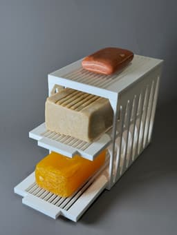 Compact 3-Bar Soap Rack 3d model