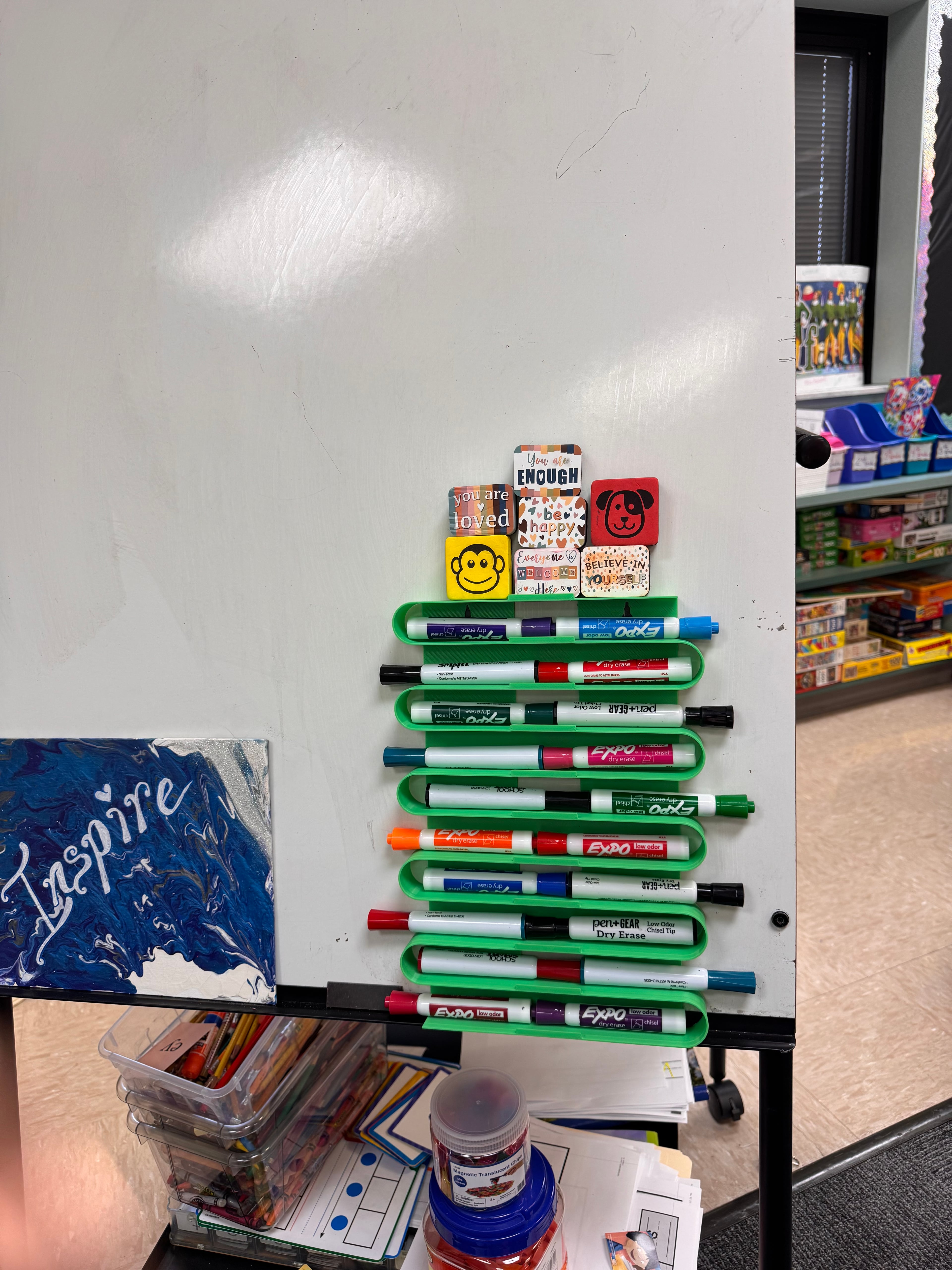 Dry Erase Marker Holder 3d model