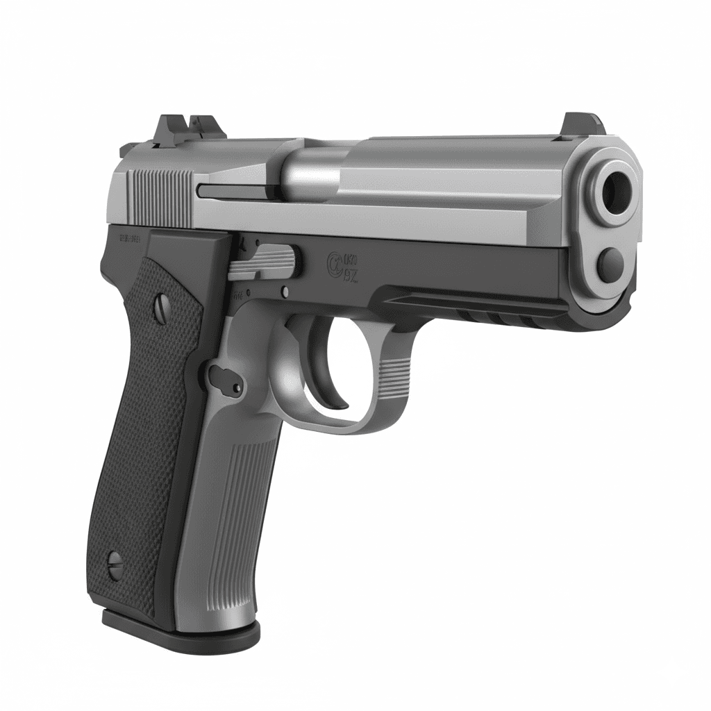 Handguns : CZ 97B Large Caliber Pistol 3d model