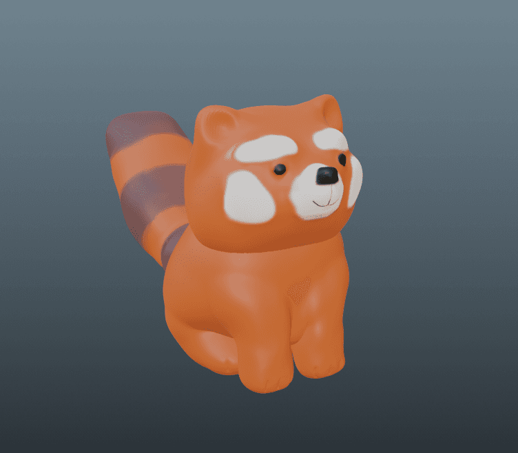 Red Panda Character 3d model