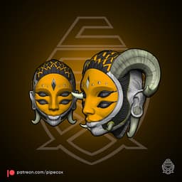Arlequín & Hellequín 3d model