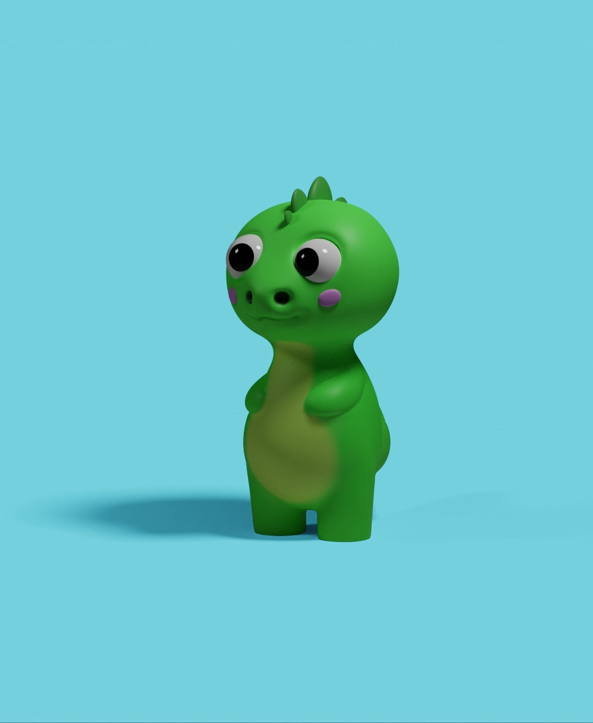 3D printable Cute Dinosaur 3d model