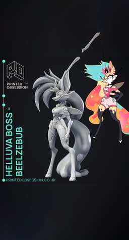Beelzebub - Helluva Boss - Fan Art 3d model
