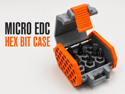 Micro EDC Hex Bit Case 3d model