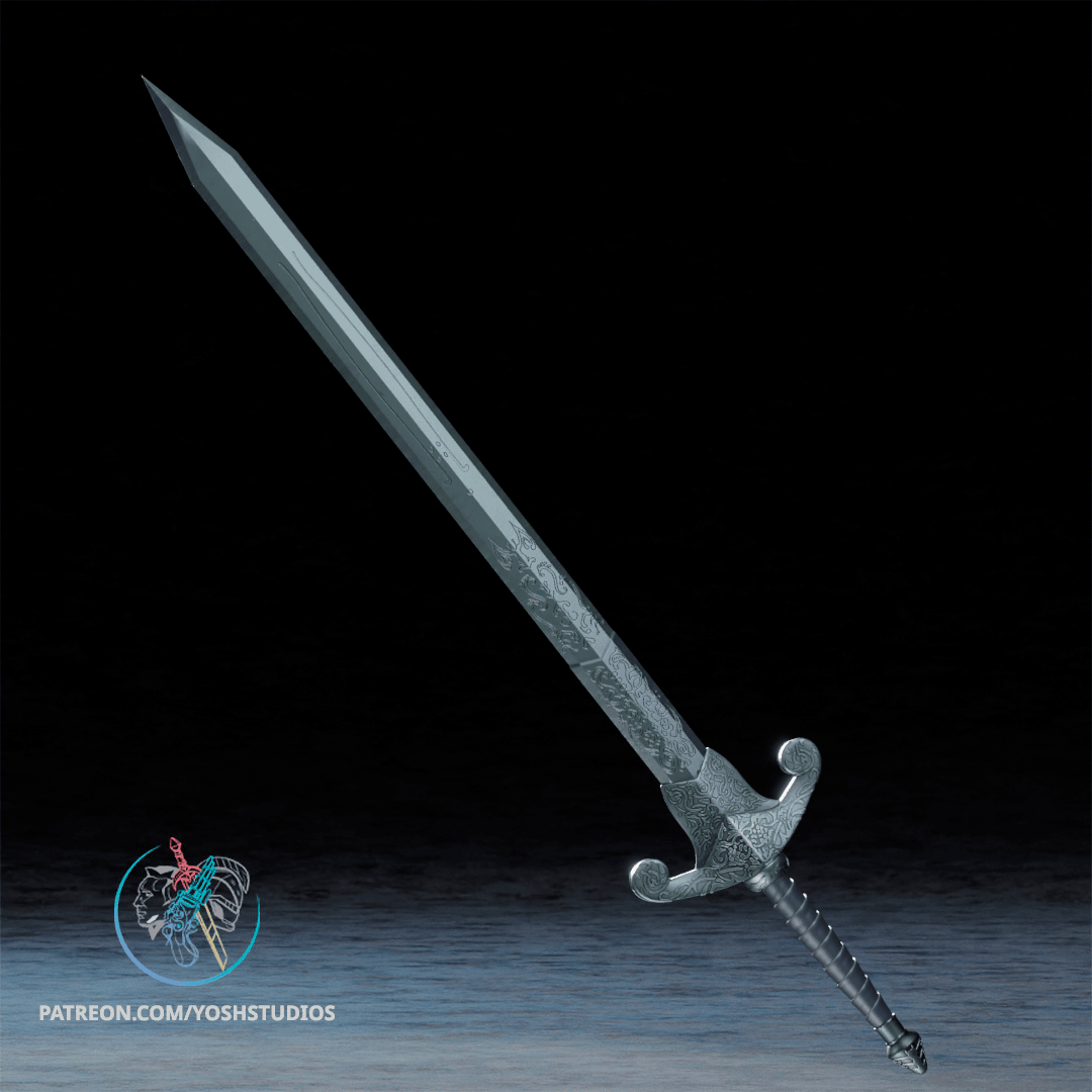 Silver Sword 3D Printer File STL 3d model
