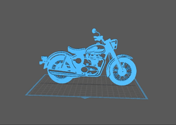 Royal Enfield - Meteor Wall Art 3d model