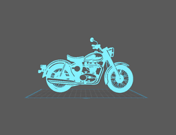 Royal Enfield - Meteor Wall Art 3d model