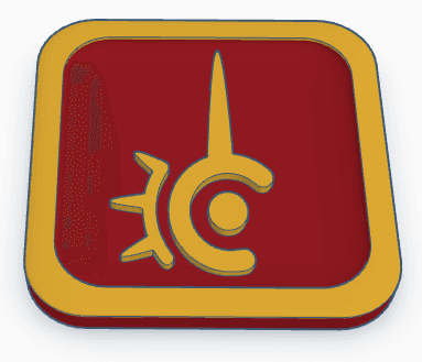 Final Fantasy 14 job coaster red mage 3d model